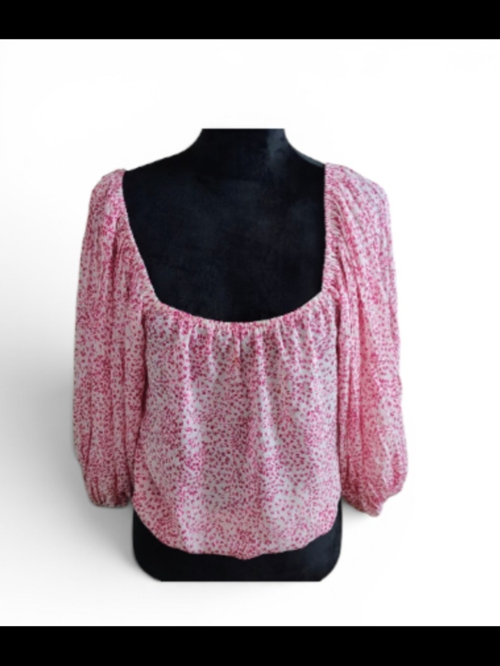 Lucy Paris Square Neck Off The Shoulder Blouse| Large
